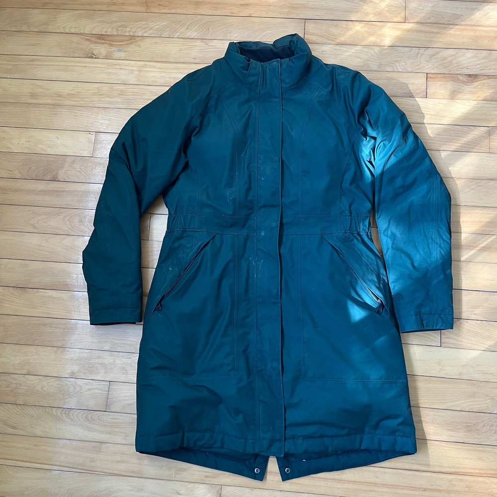 The North Face Womens Arctic Parka Forest Green Insulated Jacket Medium M